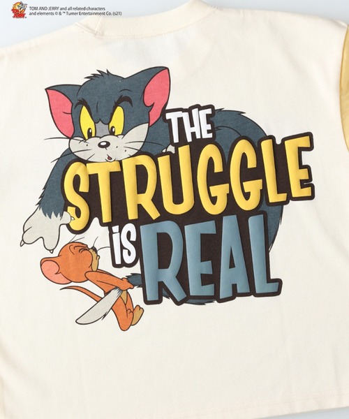 Right-on（ライトオン）の「プリントロンT(トムとジェリー)（Tシャツ/カットソー・キッズ・オフホワイト/ブラック/ライム・105/140/120/155/130）」の18枚目の写真