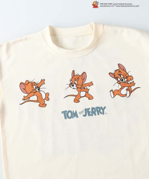 Right-on（ライトオン）の「プリントロンT(トムとジェリー)（Tシャツ/カットソー・キッズ・オフホワイト/ブラック/ライム・105/140/120/155/130）」の19枚目の写真