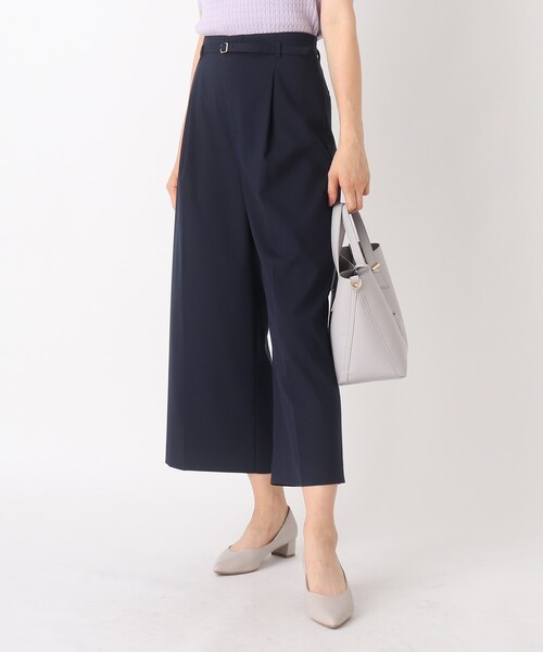index（インデックス）の「◆DELEGANTワイドクロップドパンツ【WEB限定サイズ】（スーツパンツ・レディース・ライトオレンジ系/ネイビー/ブラック系1・36/40/42/38）」の3枚目の写真