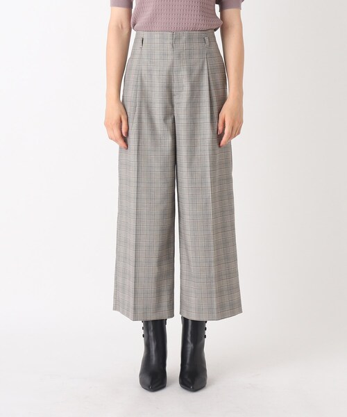 index（インデックス）の「◆DELEGANTワイドクロップドパンツ【WEB限定サイズ】（スーツパンツ・レディース・ライトオレンジ系/ネイビー/ブラック系1・36/40/42/38）」の13枚目の写真