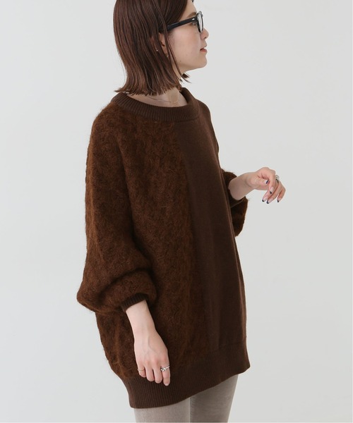 Spick & Span（スピックアンドスパン）の「#異ゲージニットプルオーバー◆（ニット/セーター・レディース・ブラウン/グレー・FREE）」の8枚目の写真