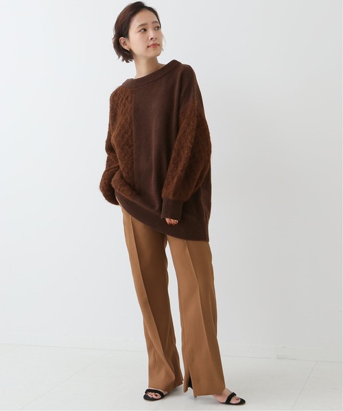 Spick & Span（スピックアンドスパン）の「#異ゲージニットプルオーバー◆（ニット/セーター・レディース・ブラウン/グレー・FREE）」の9枚目の写真