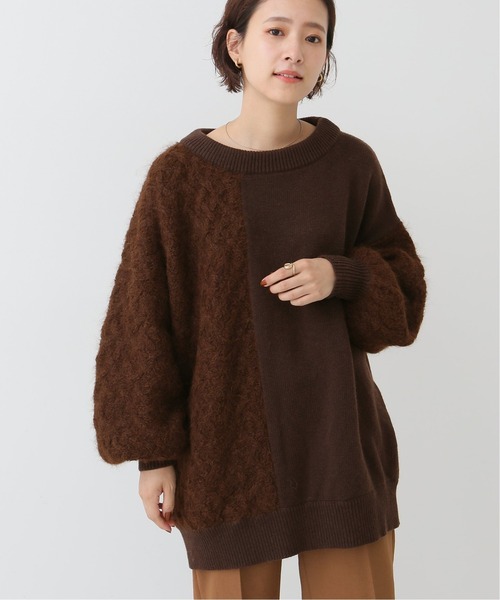 Spick & Span（スピックアンドスパン）の「#異ゲージニットプルオーバー◆（ニット/セーター・レディース・ブラウン/グレー・FREE）」の10枚目の写真