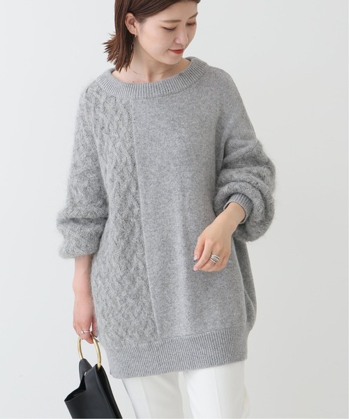 Spick & Span（スピックアンドスパン）の「#異ゲージニットプルオーバー◆（ニット/セーター・レディース・ブラウン/グレー・FREE）」の13枚目の写真