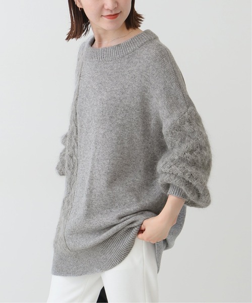 Spick & Span（スピックアンドスパン）の「#異ゲージニットプルオーバー◆（ニット/セーター・レディース・ブラウン/グレー・FREE）」の14枚目の写真