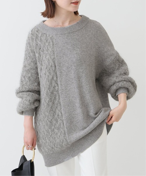 Spick & Span（スピックアンドスパン）の「#異ゲージニットプルオーバー◆（ニット/セーター・レディース・ブラウン/グレー・FREE）」の15枚目の写真