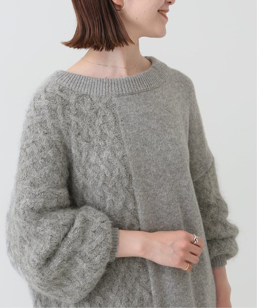 Spick & Span（スピックアンドスパン）の「#異ゲージニットプルオーバー◆（ニット/セーター・レディース・ブラウン/グレー・FREE）」の16枚目の写真