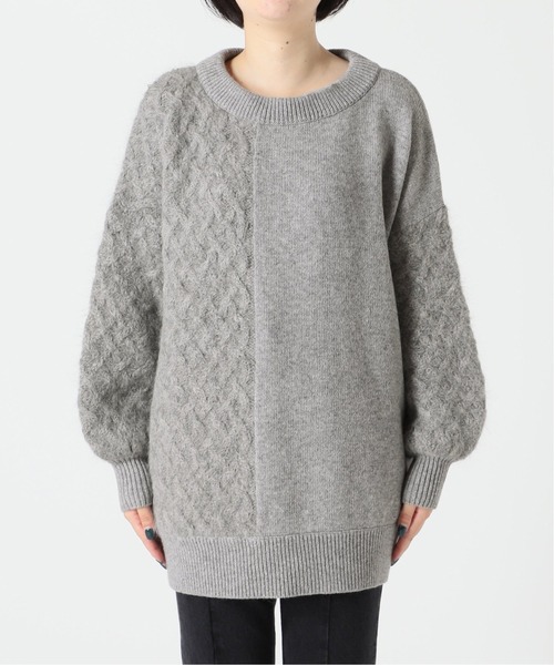 Spick & Span（スピックアンドスパン）の「#異ゲージニットプルオーバー◆（ニット/セーター・レディース・ブラウン/グレー・FREE）」の18枚目の写真