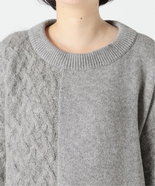 Spick & Span（スピックアンドスパン）の「#異ゲージニットプルオーバー◆（ニット/セーター・レディース・ブラウン/グレー・FREE）」の22枚目の写真