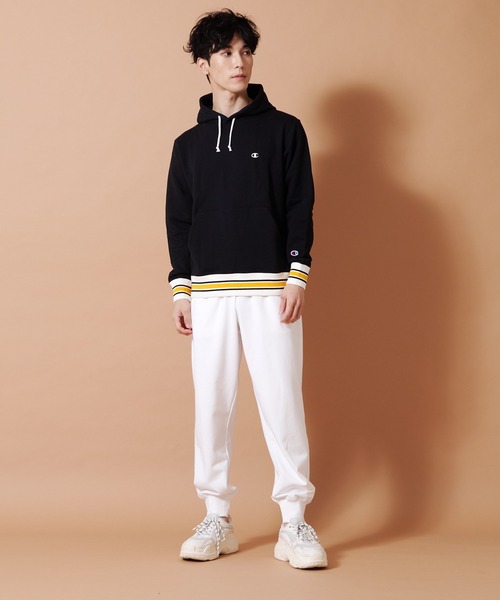 Champion(チャンピオン)の「【CHAMPION/チャンピオン】アスレジャースウェットパンツ 裾リブ仕様 C3-XS250(スウェットパンツ・メンズ・ホワイト/ブラック/杢グレー/ネイビー・X-LARGE/MEDIUM/LARGE)」の13枚目の写真