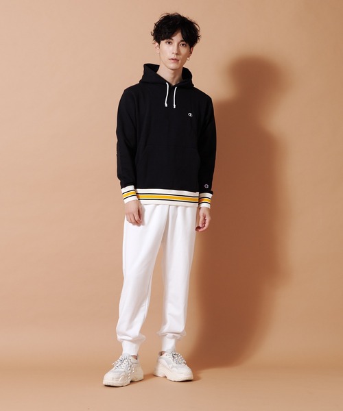 Champion(チャンピオン)の「【CHAMPION/チャンピオン】アスレジャースウェットパンツ 裾リブ仕様 C3-XS250(スウェットパンツ・メンズ・ホワイト/ブラック/杢グレー/ネイビー・X-LARGE/MEDIUM/LARGE)」の14枚目の写真