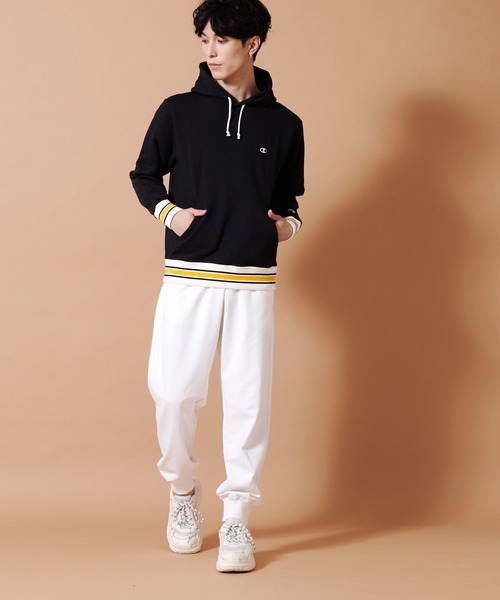 Champion(チャンピオン)の「【CHAMPION/チャンピオン】アスレジャースウェットパンツ 裾リブ仕様 C3-XS250(スウェットパンツ・メンズ・ホワイト/ブラック/杢グレー/ネイビー・X-LARGE/MEDIUM/LARGE)」の16枚目の写真