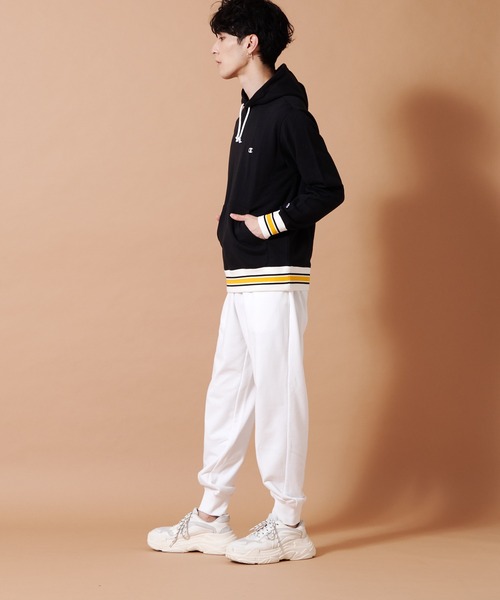 Champion(チャンピオン)の「【CHAMPION/チャンピオン】アスレジャースウェットパンツ 裾リブ仕様 C3-XS250(スウェットパンツ・メンズ・ホワイト/ブラック/杢グレー/ネイビー・X-LARGE/MEDIUM/LARGE)」の18枚目の写真