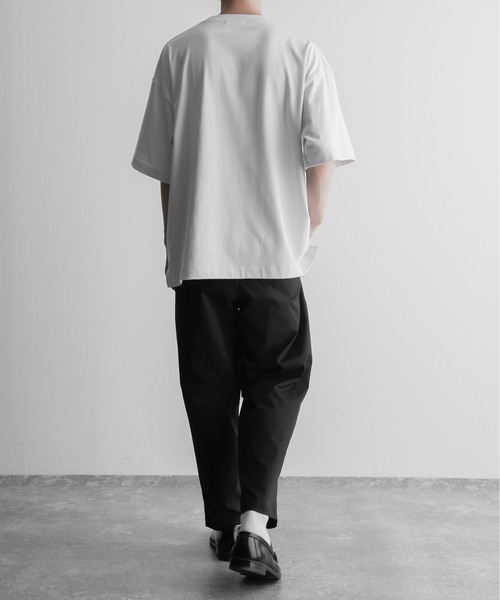 RUUBON（ルーボン）の「【RUUBON】rustic 2tuck semiwide  pants / ラスティック 2タック セミワイド パンツ（その他パンツ・メンズ・ホワイト/ブラック/ベージュ/カーキ・S/M/L）」の21枚目の写真