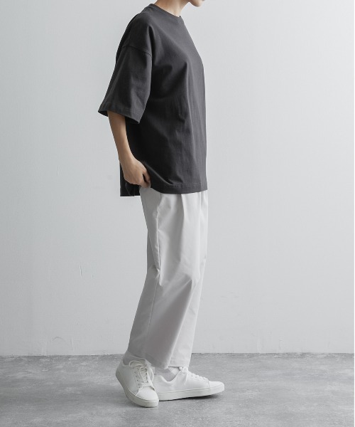 RUUBON（ルーボン）の「【RUUBON】rustic 2tuck semiwide  pants / ラスティック 2タック セミワイド パンツ（その他パンツ・メンズ・ホワイト/ブラック/ベージュ/カーキ・S/M/L）」の17枚目の写真