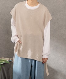 Adoon plain | 【Adoon plain】サイドムスビニットベスト(ベスト)