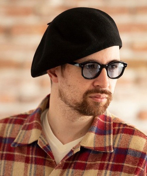 Mighty Shine（マイティシャイン）の「【Mighty Shine】 PAINTER BASQUE BERET 1213019（ハンチング/ベレー帽・メンズ・ブラック/チャコール・FREE）」の2枚目の写真