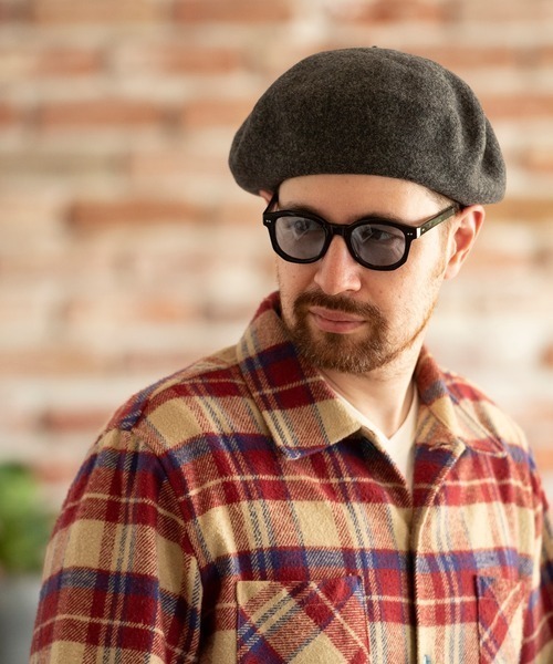 Mighty Shine（マイティシャイン）の「【Mighty Shine】 PAINTER BASQUE BERET 1213019（ハンチング/ベレー帽・メンズ・ブラック/チャコール・FREE）」の8枚目の写真