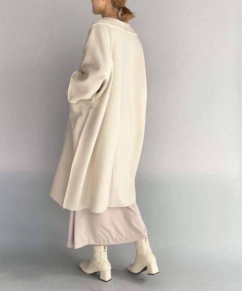 PICCIN(ピッチン)の「オーバーサイズロングガウン(その他アウター・レディース・ブラック/アイボリー/キャメル・M)」の13枚目の写真