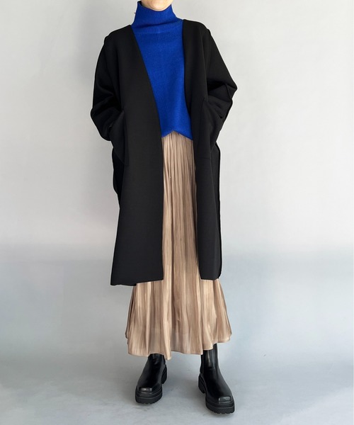 PICCIN(ピッチン)の「オーバーサイズロングガウン(その他アウター・レディース・ブラック/アイボリー/キャメル・M)」の22枚目の写真