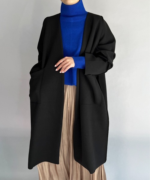 PICCIN(ピッチン)の「オーバーサイズロングガウン(その他アウター・レディース・ブラック/アイボリー/キャメル・M)」の18枚目の写真