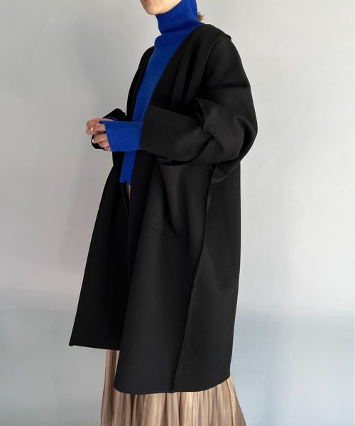 PICCIN(ピッチン)の「オーバーサイズロングガウン(その他アウター・レディース・ブラック/アイボリー/キャメル・M)」の19枚目の写真