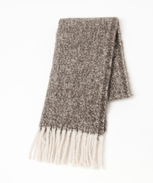 GLOBAL WORK（グローバルワーク）の「ボリュームフリンジストール/227967（マフラー・レディース・アイボリー/ブラック/グレー/ブラウン/グレイッシュベージュ/パープル・FREE）」の5枚目の写真