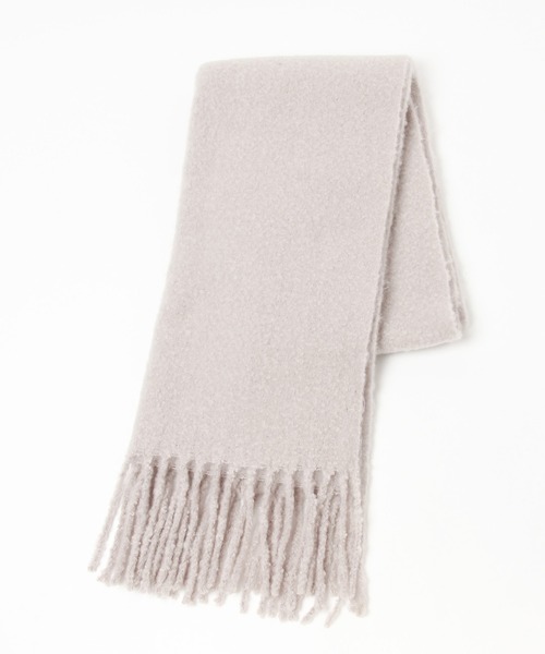 GLOBAL WORK（グローバルワーク）の「ボリュームフリンジストール/227967（マフラー・レディース・アイボリー/ブラック/グレー/ブラウン/グレイッシュベージュ/パープル・FREE）」の6枚目の写真