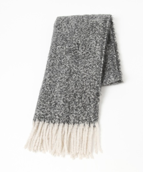 GLOBAL WORK（グローバルワーク）の「ボリュームフリンジストール/227967（マフラー・レディース・アイボリー/ブラック/グレー/ブラウン/グレイッシュベージュ/パープル・FREE）」の3枚目の写真