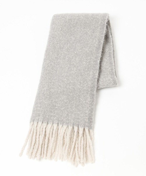 GLOBAL WORK（グローバルワーク）の「ボリュームフリンジストール/227967（マフラー・レディース・アイボリー/ブラック/グレー/ブラウン/グレイッシュベージュ/パープル・FREE）」の9枚目の写真