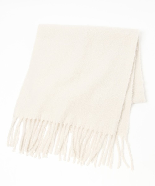 GLOBAL WORK（グローバルワーク）の「ボリュームフリンジストール/227967（マフラー・レディース・アイボリー/ブラック/グレー/ブラウン/グレイッシュベージュ/パープル・FREE）」の10枚目の写真