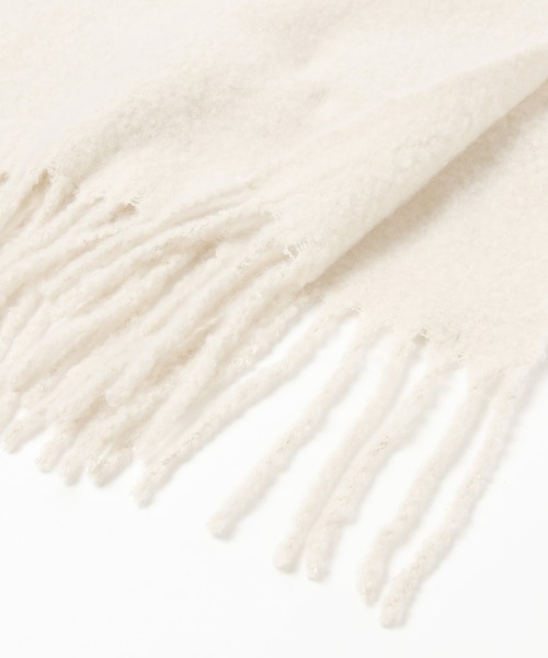 GLOBAL WORK（グローバルワーク）の「ボリュームフリンジストール/227967（マフラー・レディース・アイボリー/ブラック/グレー/ブラウン/グレイッシュベージュ/パープル・FREE）」の11枚目の写真