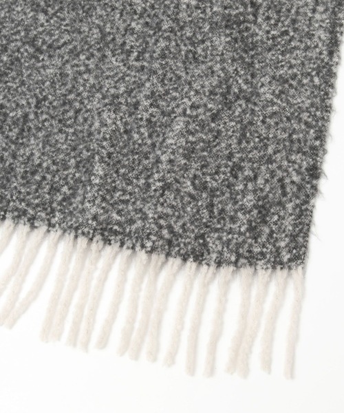 GLOBAL WORK（グローバルワーク）の「ボリュームフリンジストール/227967（マフラー・レディース・アイボリー/ブラック/グレー/ブラウン/グレイッシュベージュ/パープル・FREE）」の13枚目の写真