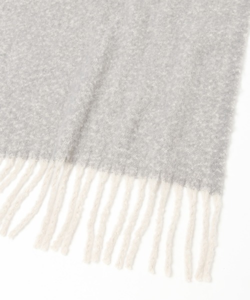 GLOBAL WORK（グローバルワーク）の「ボリュームフリンジストール/227967（マフラー・レディース・アイボリー/ブラック/グレー/ブラウン/グレイッシュベージュ/パープル・FREE）」の14枚目の写真