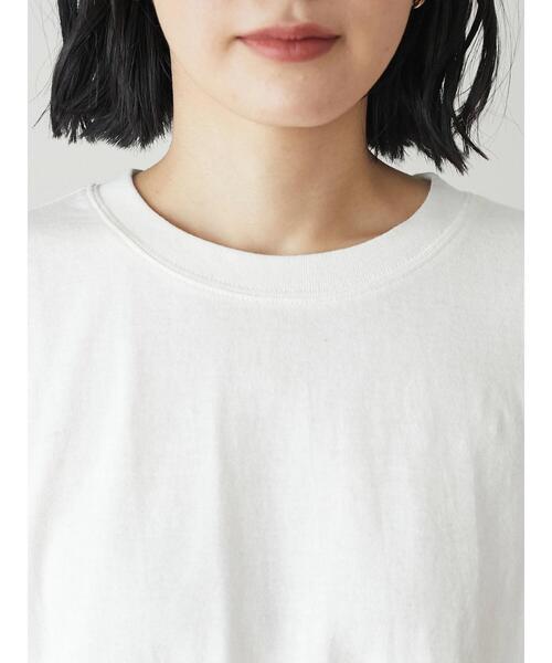 Green　Parks（グリーンパークス）の「裾脇スリットホワイトインナー＊（Tシャツ/カットソー・レディース・オフホワイト・FREE）」の7枚目の写真