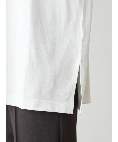 Green　Parks（グリーンパークス）の「裾脇スリットホワイトインナー＊（Tシャツ/カットソー・レディース・オフホワイト・FREE）」の3枚目の写真