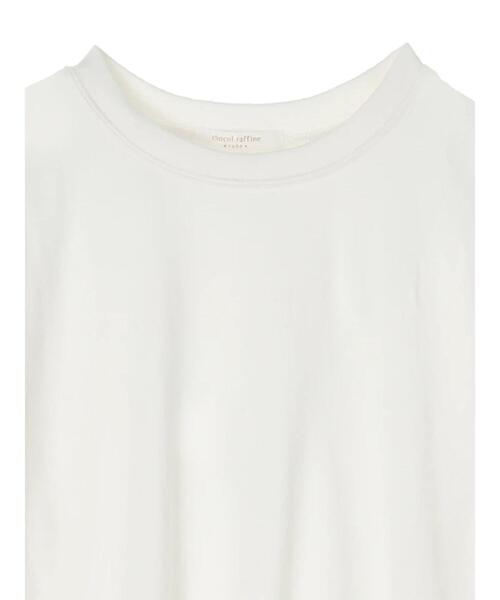 Green　Parks（グリーンパークス）の「裾脇スリットホワイトインナー＊（Tシャツ/カットソー・レディース・オフホワイト・FREE）」の5枚目の写真