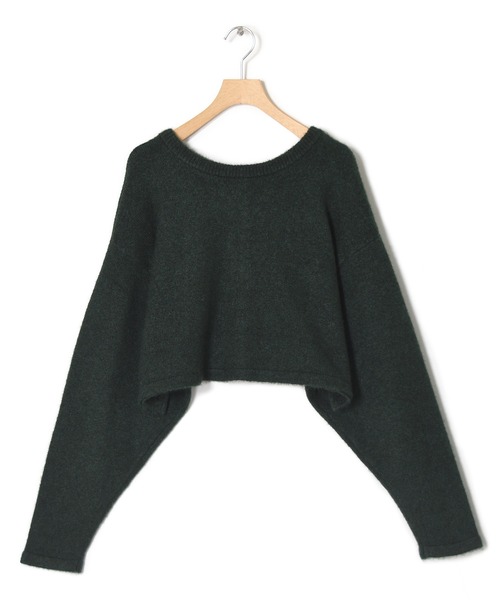 w closet（ダブルクローゼット）の「7Gニットショートクルーカーディガン（カーディガン/ボレロ・レディース・パープル/グレー/グリーン/キナリ・FREE）」の5枚目の写真