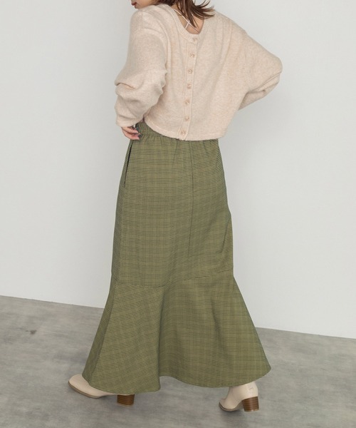 w closet（ダブルクローゼット）の「7Gニットショートクルーカーディガン（カーディガン/ボレロ・レディース・パープル/グレー/グリーン/キナリ・FREE）」の12枚目の写真