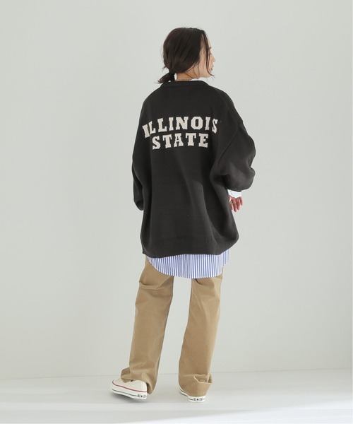 JOURNAL STANDARD relume（ジャーナルスタンダード　レリューム）の「《追加》別注【LOGAN Knitting Mills】ジャカードニットプルオーバー◆（ニット/セーター・レディース・ナチュラル/ブラック/グリーン・FREE）」の5枚目の写真