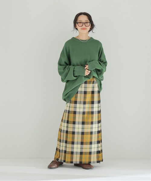 JOURNAL STANDARD relume（ジャーナルスタンダード　レリューム）の「《追加》別注【LOGAN Knitting Mills】ジャカードニットプルオーバー◆（ニット/セーター・レディース・ナチュラル/ブラック/グリーン・FREE）」の6枚目の写真