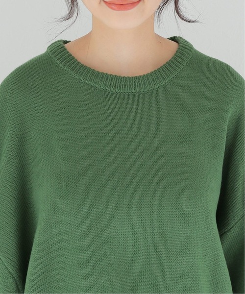 JOURNAL STANDARD relume（ジャーナルスタンダード　レリューム）の「《追加》別注【LOGAN Knitting Mills】ジャカードニットプルオーバー◆（ニット/セーター・レディース・ナチュラル/ブラック/グリーン・FREE）」の11枚目の写真