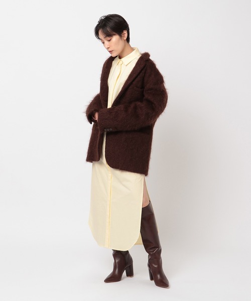 ETRE TOKYO（エトレトウキョウ）の「ロングシャツワンピース（シャツワンピース・レディース・イエロー/ホワイト/ネイビー・FREE）」の22枚目の写真