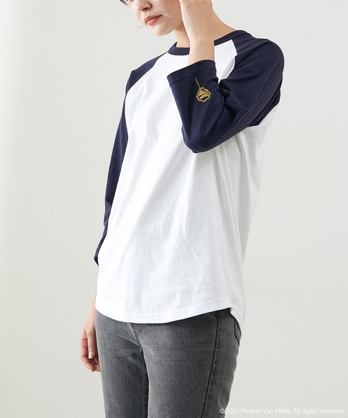 PAPILLONNER（パピヨネ）の「【OT】コラボラグランロンT（Tシャツ/カットソー・レディース・ネイビー/ブラック・FREE）」の17枚目の写真