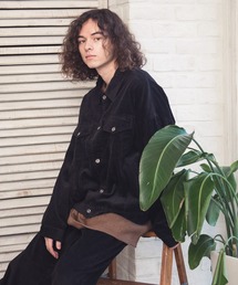 【THE HITSS】太コール ショート丈 Gジャン［セットアップ対応］