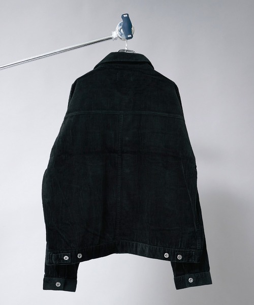 THE HITSS（ヒッツ）の「【THE HITSS】太コール ショート丈 Gジャン［セットアップ対応］（ブルゾン・メンズ・カーキ/ブラック/ブラウン・M/L）」の8枚目の写真