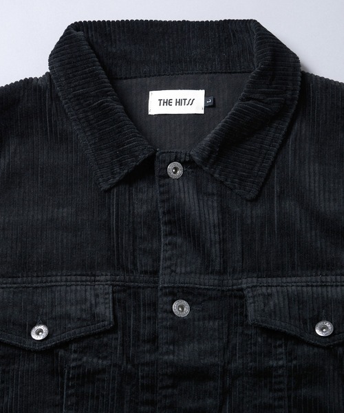 THE HITSS（ヒッツ）の「【THE HITSS】太コール ショート丈 Gジャン［セットアップ対応］（ブルゾン・メンズ・カーキ/ブラック/ブラウン・M/L）」の10枚目の写真