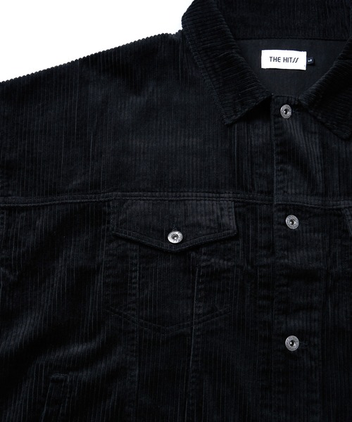 THE HITSS（ヒッツ）の「【THE HITSS】太コール ショート丈 Gジャン［セットアップ対応］（ブルゾン・メンズ・カーキ/ブラック/ブラウン・M/L）」の5枚目の写真