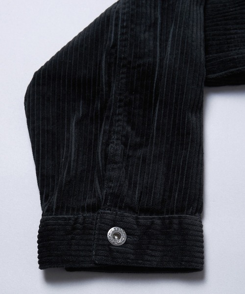 THE HITSS（ヒッツ）の「【THE HITSS】太コール ショート丈 Gジャン［セットアップ対応］（ブルゾン・メンズ・カーキ/ブラック/ブラウン・M/L）」の11枚目の写真