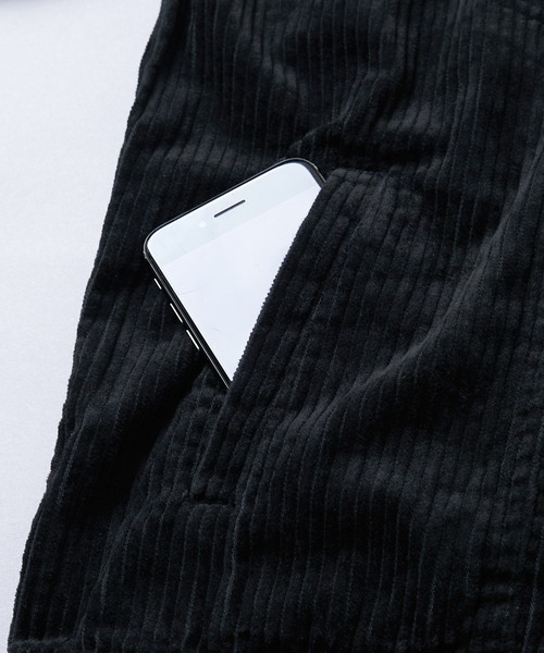 THE HITSS（ヒッツ）の「【THE HITSS】太コール ショート丈 Gジャン［セットアップ対応］（ブルゾン・メンズ・カーキ/ブラック/ブラウン・M/L）」の4枚目の写真